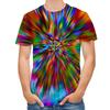 Colorful Vortex Tie-dye Pattern Printing 3D T Shirt for Men and Women Short Sleeve T Unisex Fashion O Neck Casual Men's Clothing