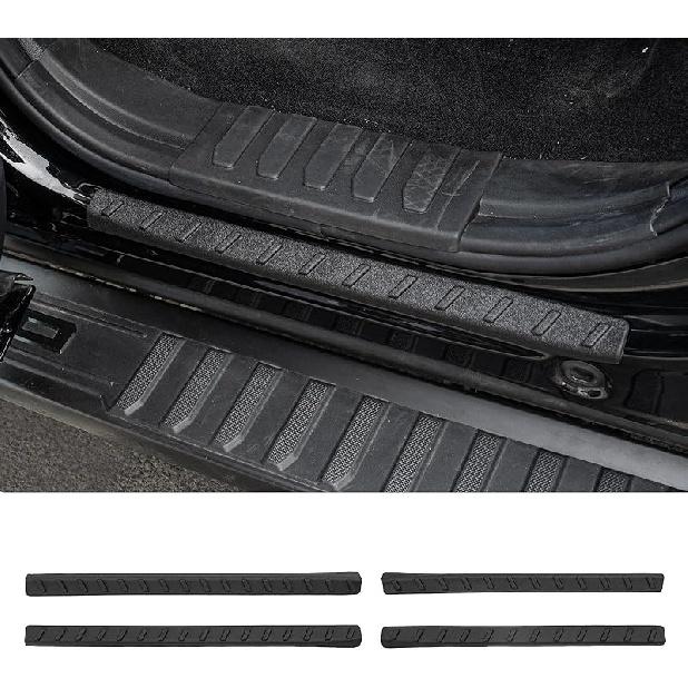 Door Sill Protector Compatible With -2025 Ford Bronco Door Step Protector Door Edge Step Guard Car Door Dust Shield Cover For 2024 Bronco 4 Door