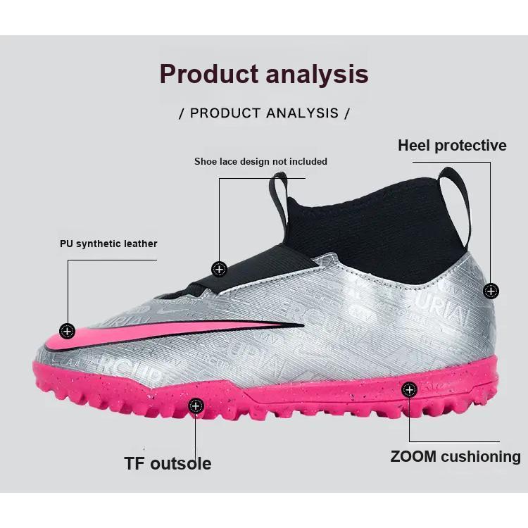 Nike Zoom Mercurial Superfly 9 Academy TF GS 25th Anniversary Pack Kids Sneakers Silver Metallic-Silver Black FJ2033-060