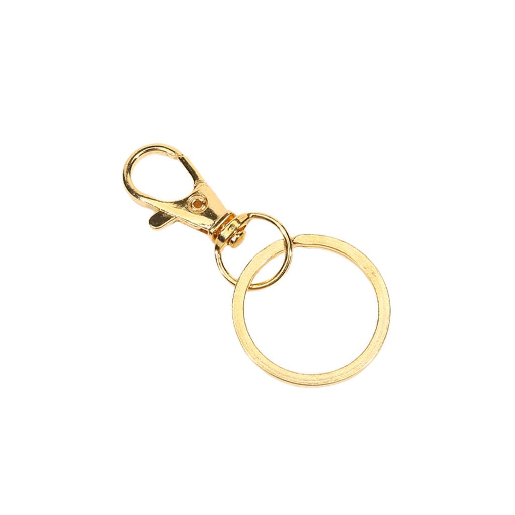 25Pcs Swivel Clasps Set Lanyard Snap Hooks with Key Chain Rings Keychain Clip Hooks for DIY Jewelry Necklace Bracelet Making Handcrafts Supplies