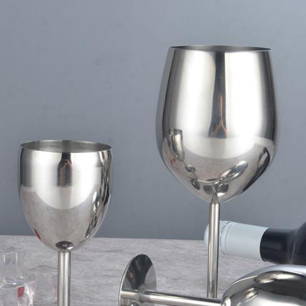 Roestvrij Staal Cocktailglas Wijnglas 500ml Kelken Voor Champagne Whiskey Sap Waterbeker Huis Keukenbenodigdheid Wijnglazen