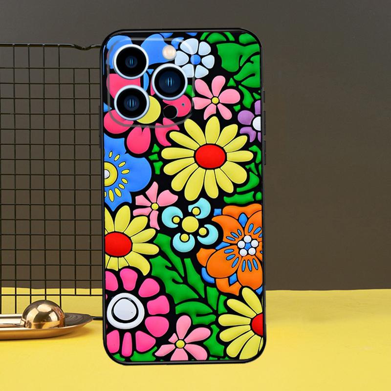 

Чехол для телефона Groovy Flowers в стиле хиппи с богемным цветочным принтом в стиле ретро для iPhone 11 14 12 13 Pro Max Mini X XR XS Max 7 8 Plus SE 2020 iPhone 11 Pro