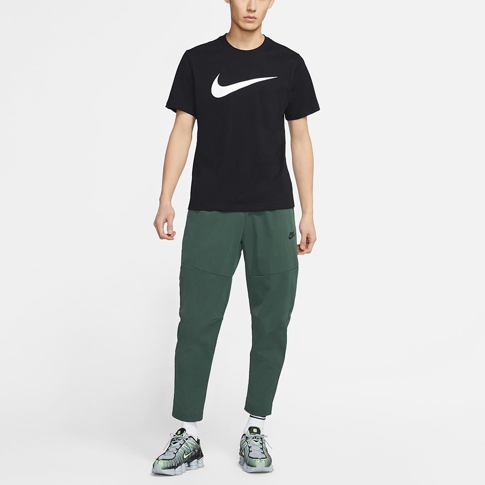 Nike Sportswear Swoosh Casual Printed Crew Neck Short Sleeve T-Shirt Men Tops Black DC5095-010