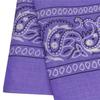 Trifong bandana purple paisley cotton 100% large cashew pattern 55cm x 55cm