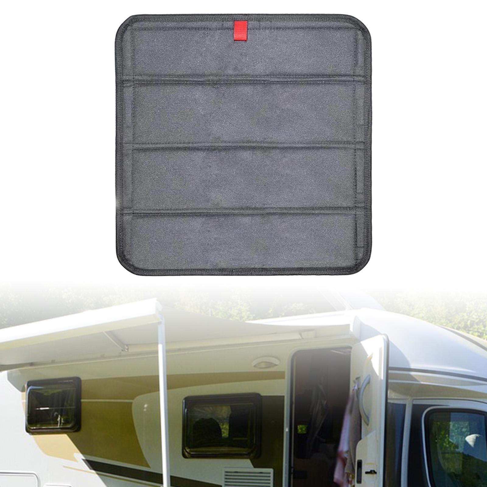 

RV Door Window Shade 41x41 Installation Insulator Foldable Blackout Accessories сірий колір