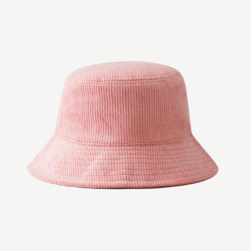 Bucket Hat Men Women Autumn Winter Corduroy Women's Bucket Hat Fisherman Cap Solid Color Casual Simple Sunshade Official-website