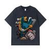 275 GSM Washed T-shirts 100% Cotton My Hero Academia V3 Deku Print Unisex Heavy Cotton T Shirt