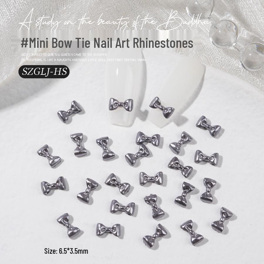 3D Mini Bow Rhinestone Nail Art Decorations - Cute & Versatile