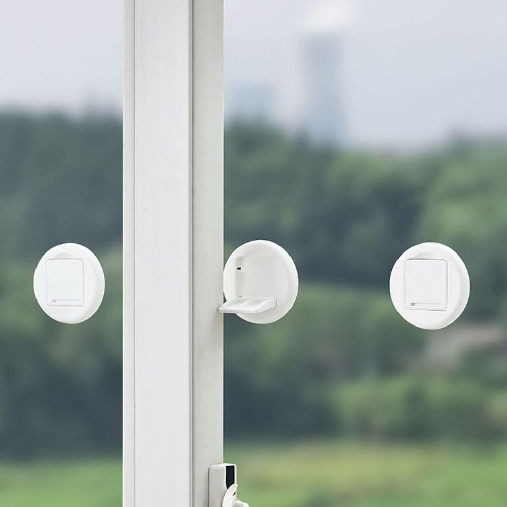 

6pcs Self-Adhesive Sliding Glass Door Lock No Drilling Sliding Door Stopper Drawer