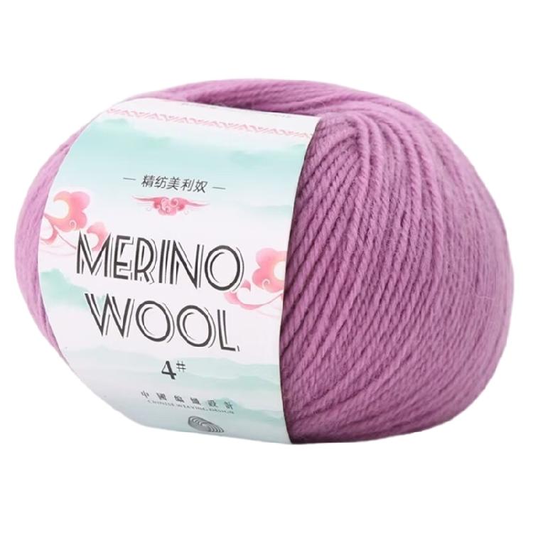 134Yard/Roll Roll Wool Yarn Soft Worsted Weight Yarn 1.76oz Knitting Yarn For Beginner Knitting Rugs Sweater Scarf