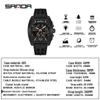 Montre Sanda Double Affichage Lumineuse Étanche pour Étudiant d'Extérieur avec Chronomètre, Alarme et Compte à Rebours