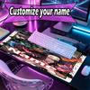 Custom Name Personalized Demon Slayer Anime Pattern Mousepad, Laptop PC Desk Mat, Decorative Desk Mat for Home Keyboard Pad Gift