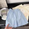 Girls Cotton Short Sleeve Set Cute 3D Puppy Cartoon Shorts Casual Two Piece Outfit Stylish Summer Kids Clothing