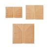 3Pcs Recycled Paper Document Storage Bag Large Capacity Receipts Wallet For Business Cards Receipts Invoices Letter