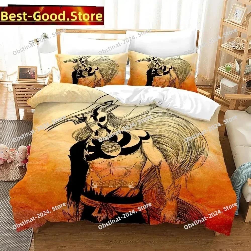 3D Anime Bleach Kurosaki Ichigo Bedding Set Printed single Comforter Quilt Duvet Cover Pillow Case 3 Pieces Sets Kids Adult Size