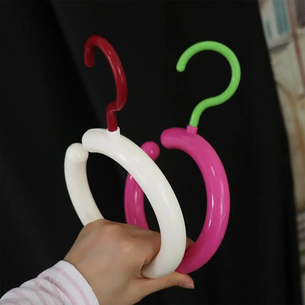 Circular Round Scarf Tie Hanger Hat Rack Space Saving Clothing Hanger Tie Storage Ring Clothes Storage Hook Wardrobe