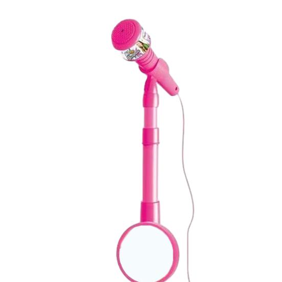 Kids Microphone Toy with Stand Toddlers Boys Girls Battery Powered Karaoke Machine with LED Light Music Children Standing Mic Singing Musical Toy
