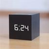 Retro Glow Clock Wood Desk Clock Decoration Supplies Digital LED Alarm Clock  Home