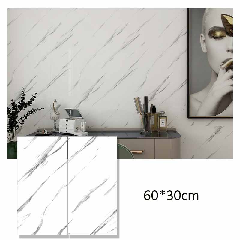 60*30cm Samoprzylepne Naklejki Ścienne Imitujące Płytki Pogrubiona Tapeta Dekoracja Ścienna Kuchnia Łazienka Sypialnia Renowacja
