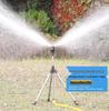 Automatic Rotating Stainless Steel Sprinkler with Telescopic Stand for Garden Irrigation