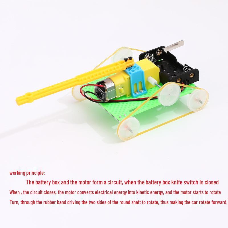 DIY Science & Technology Tank Model Kit for Students and Boys