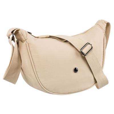 Beige Damenhandtasche aus Polyester an einem verstellbaren Riemen - Peterson
