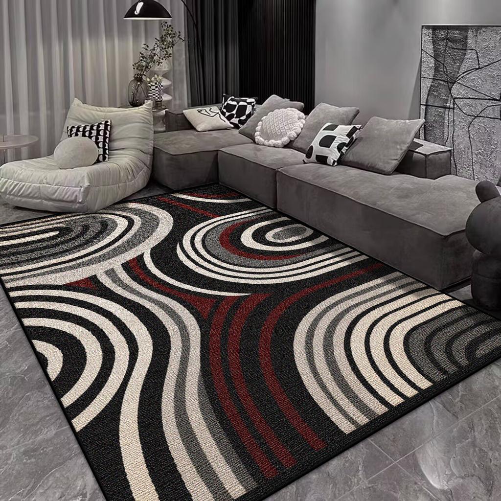 Modern Abstract Style Carpet Living Room Large Size Non-slip Sofa Table Mat Office Lounge Decoration Rug Easy Clean Customizable