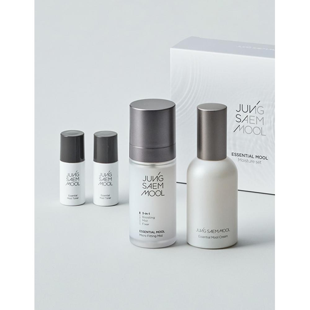 Jungsaemmool Essential Water Deep Moisture Adhesion Special Set  Water Cream 50ml+ Micro Fit Mist 55ml + Water Toner 15ml 2 Packs+shopping Bag
