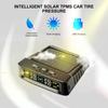 Dispositivo de alarma de presión de neumáticos para automóvil con sistema TPMS solar, pantalla digital colorida y 4 sensores externos, advertencia de temperatura y presión de neumáticos