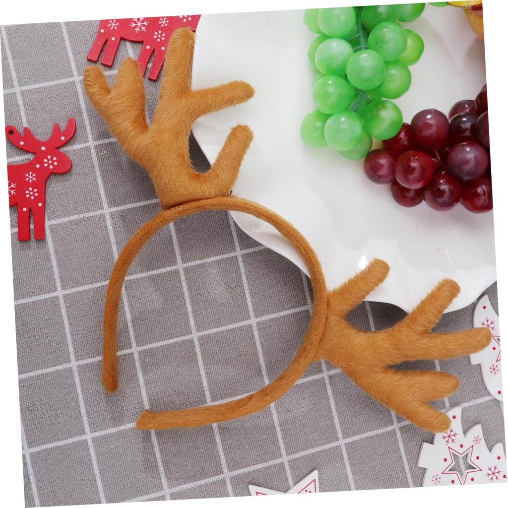 Toddmomy Reindeer Antler Headband, Unisex Hair Accessory, Cosplay Prop, Party, Christmas Hair Ornament, Costume Accessory