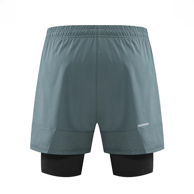 Herren Schnelltrocknende Sommer Basketball- & Laufshorts - Doppellagig, Anti-Exposition, Lässige Fitness-Trainingsbekleidung