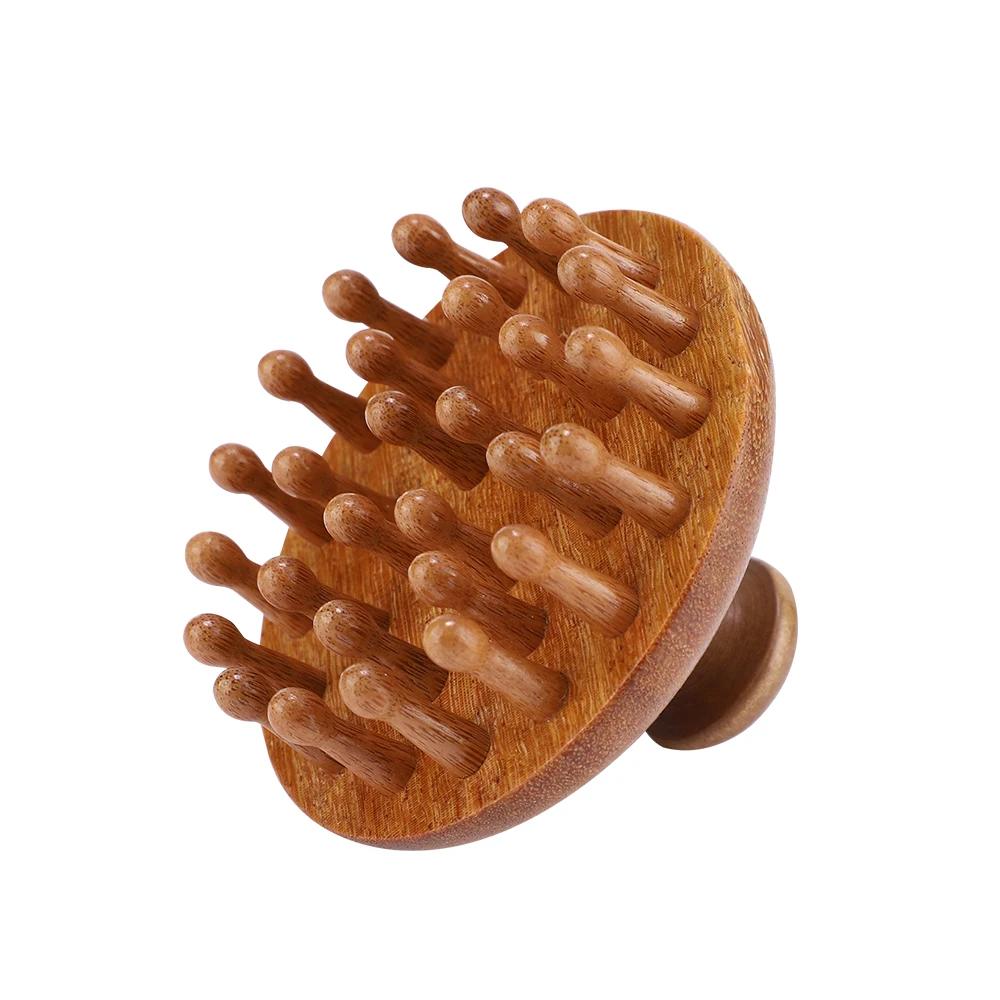 Body Anti Cellulite Cushion Meridian Brush Multi-Functional Wooden Spa Air Cushion Massage Hair Comb Scalp Body Massage Brush