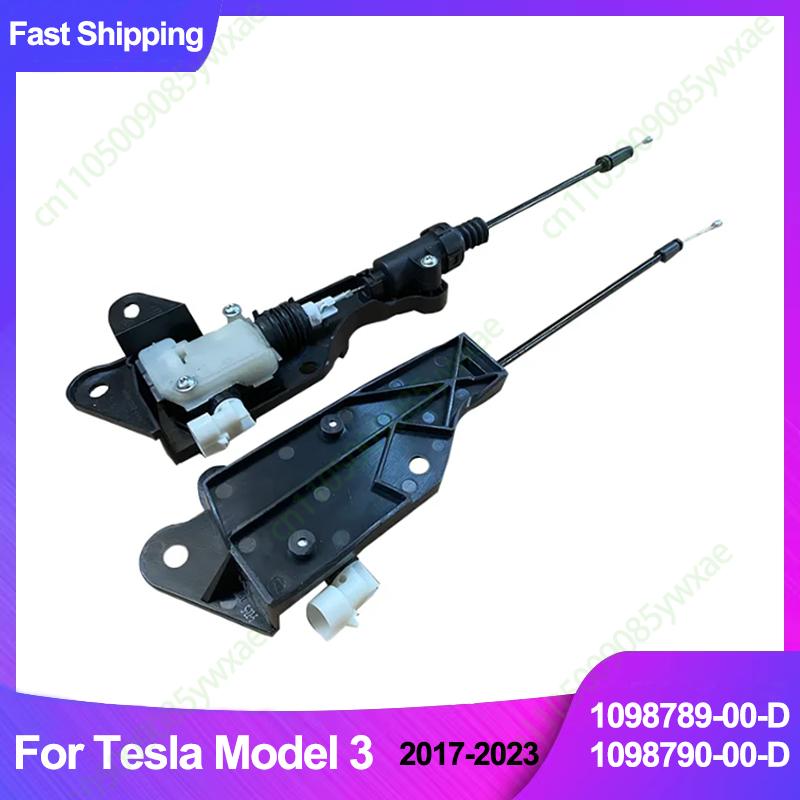 For Tesla Model 3 Car Front Primary Hood Lock Actuator Lock Latch Assembly 1098789-00-D 1098790-00-D 2017-2023 1 Pair
