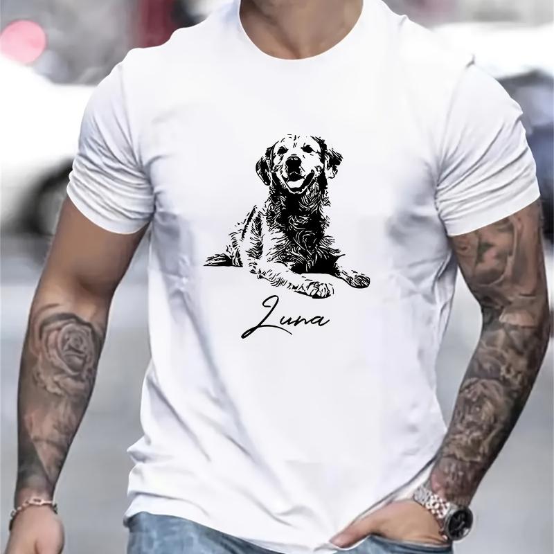 

Футболка Luna Golden Retriever, Легкая футболка Дышащая Прохладная, Удобная в носке XXL белый