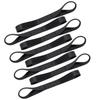 CHANJIF Tie Down Straps Set of 8 Black Trampo Transport Tie Down Belts Breaking