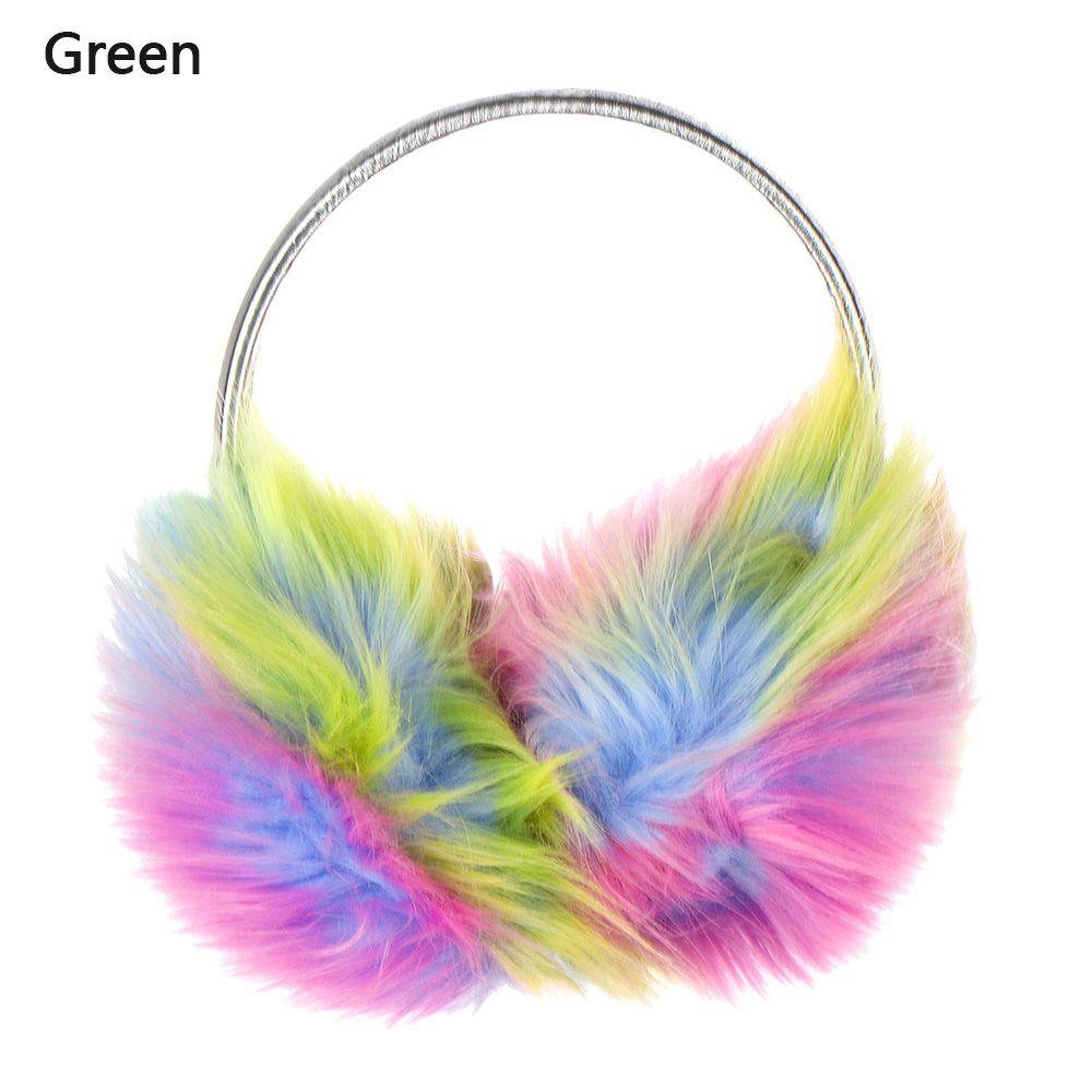 Ear Muff Winter Warm Fluffy Earmuffs Faux Fur Ear Muff Dazzle Color for Women Girls Christmas Outdoor Ear Warmers