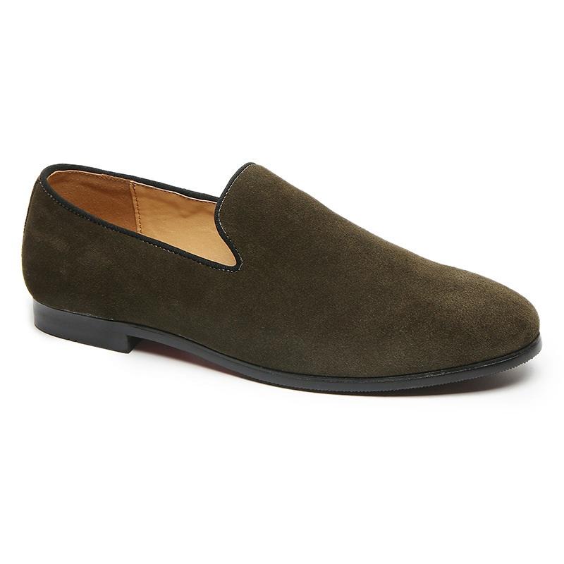 Mode Luxus Kleiderschuhe 2025 Herren Wildleder Leder Freizeit Slipper Gentleman Hochzeit Formal Abschlussball Quinceanera Business Schuhe