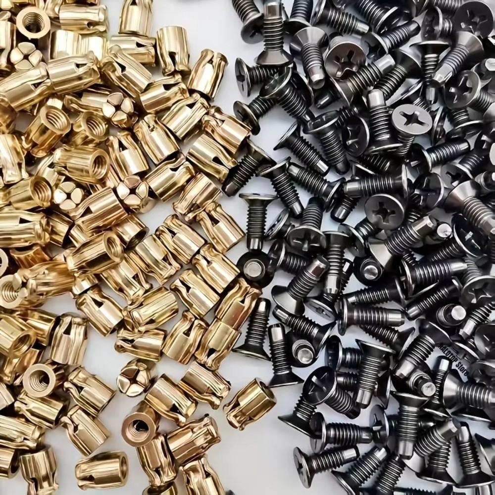 10 Sets Cabinet Door Fix Metal Fastener Inserts Furniture Door Fix Inserts Furniture Door