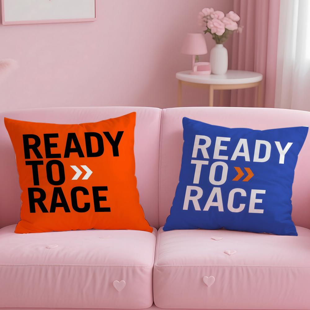 k-KTM RTR Logo Cushion Cover Comfortable Reversible Pillow Cover Ideal for Car Sofa Bedroom & Beyond