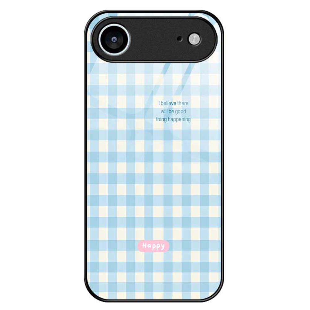 For iPhone 17 Air Case PC TPU Tempered Glass Pattern Printing Phone Back Cover