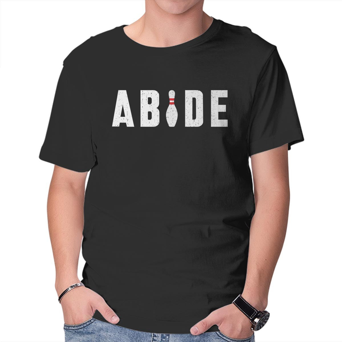Unisex Crew Neck T-Shirt Abide Graphic Short Sleeve Casual Tee XXXXL