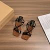 Internet Celebrity Fashion High-heeled Sandals Female Summer 2025 New Open-toed Single Shoes Gentle Fairy Wind Strappy Sandals