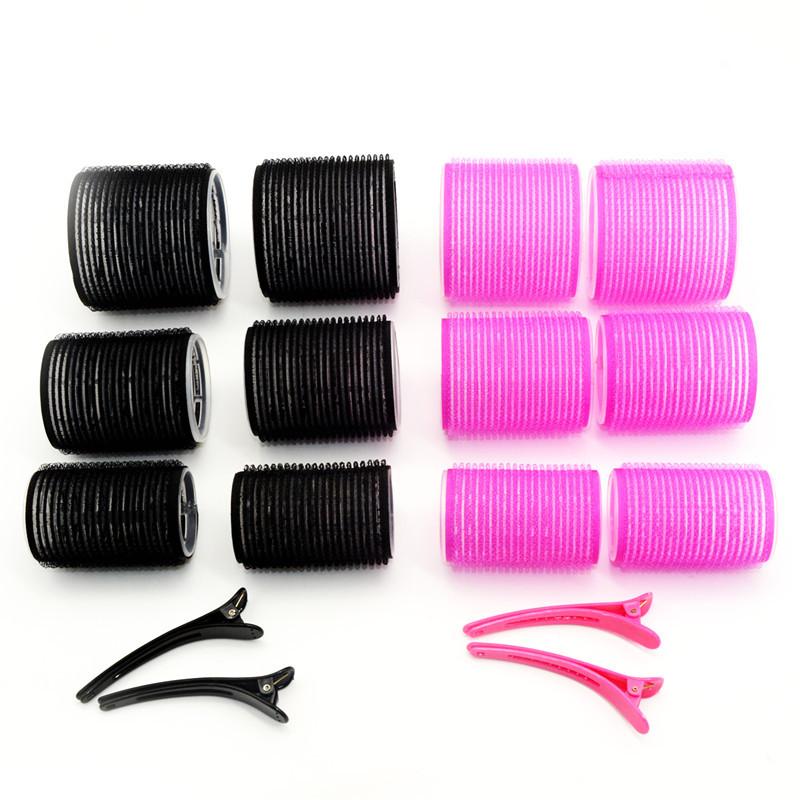 Hair Rollers Self Grip Hook Hair Curlers with Styling Clip Heatless Hairs Roller SalonDressing Curlers Sticky Hair Styling Tools