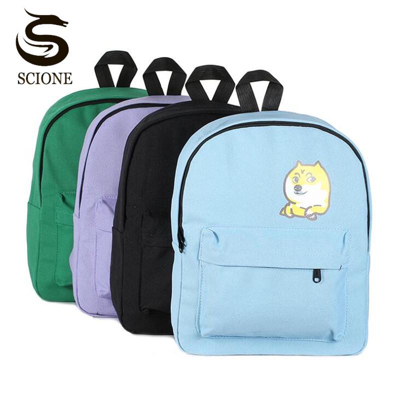 backpack with dog print