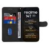 Για Realme 14T 5G/Realme 14 5G Θήκη Πορτοφόλι Δερμάτινη Θήκη Τηλεφώνου Σταντ με Σχεδιασμό Καμπύλης Γραμμής