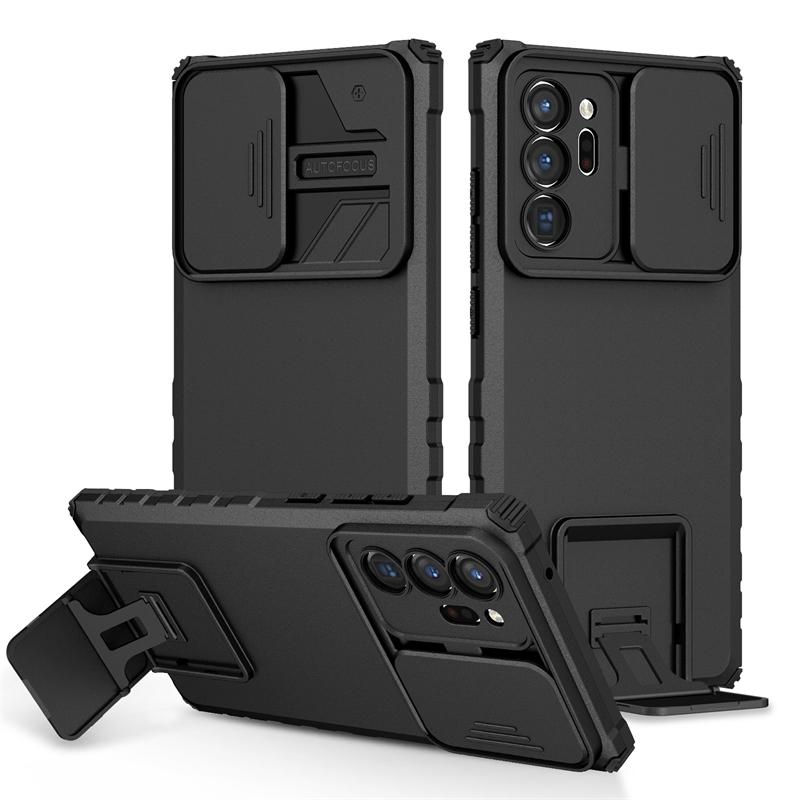 For Samsung Galaxy Note 20 Ultra 5G Case Slide Lens Protect Phoen Case For Samsung Note20 Note20Ultra Armor Kickstand Back Cover