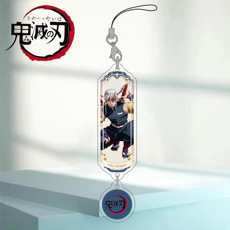 

Surrounding Demon Slayer Nezuko Kamado Tanjiro Tokitou Muichirou creative anime pattern phone case decoration acrylic pendant 14cm
