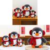 Cute Penguin Plush Toy With Scarf For Valentines Day Gift And Collectors