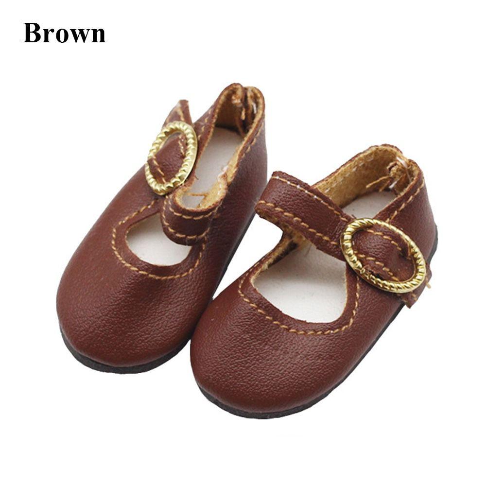 4.6*2CM Doll Casual Wearing Play House Accessories 1/6 Doll Boots Differents Color Leather Shoes