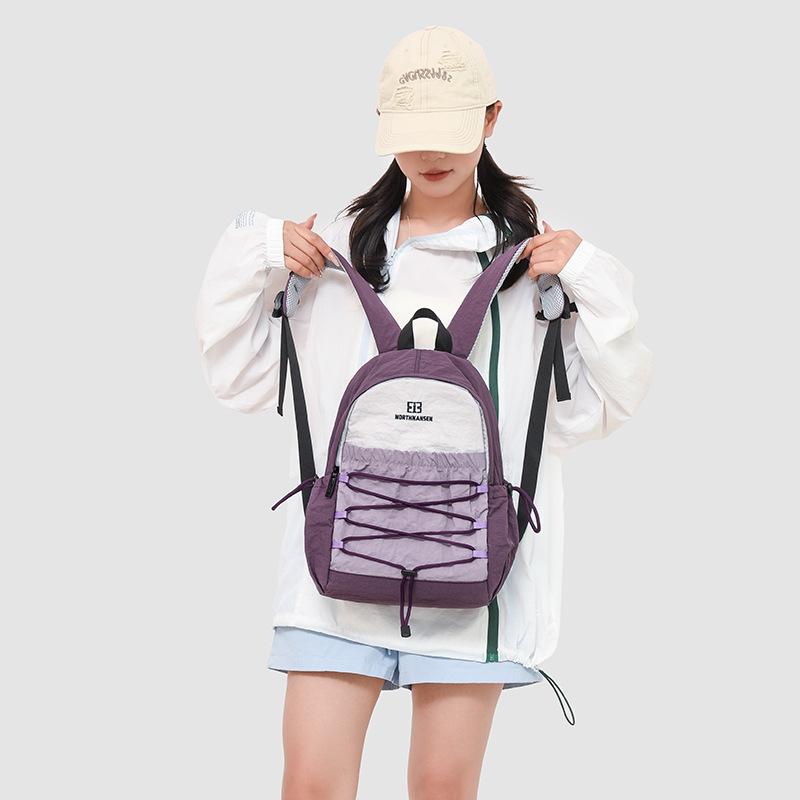 Travel and leisure outdoor backpack light mountaineering bag large capacity ultra-light washed cloth hiking cycling sports backpack